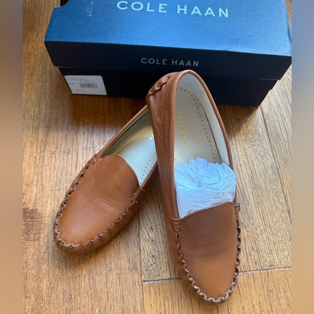 New Cole Haan real leather loafers